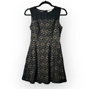 Monteau Black Lace Mini Dress S